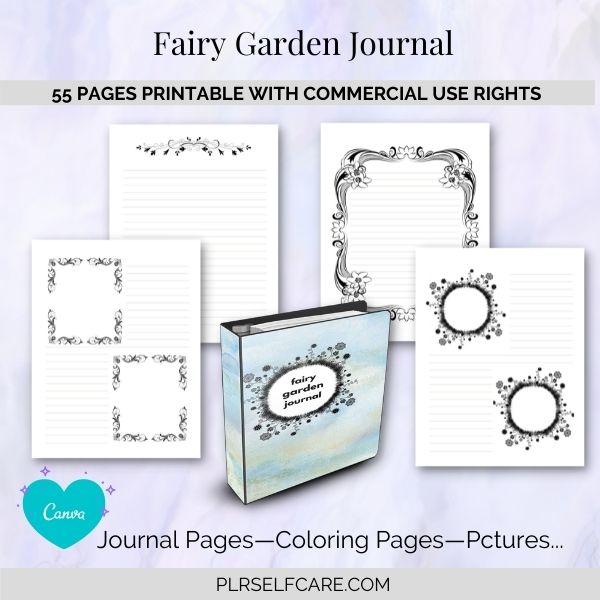 journal Pages Fairy Garden